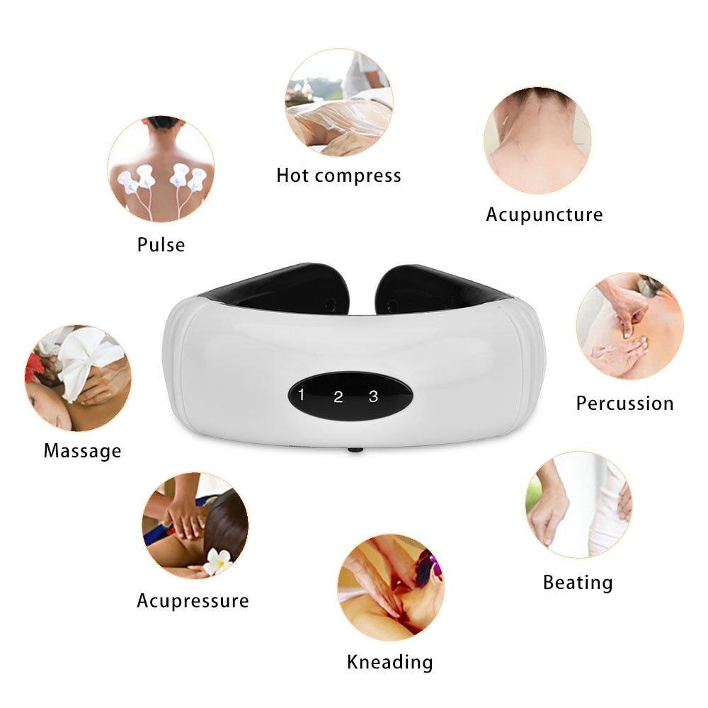Electric Neck Massager Infrared Heating For Pain Relief Electric Neck Massager Infrared Heating For Pain Relief